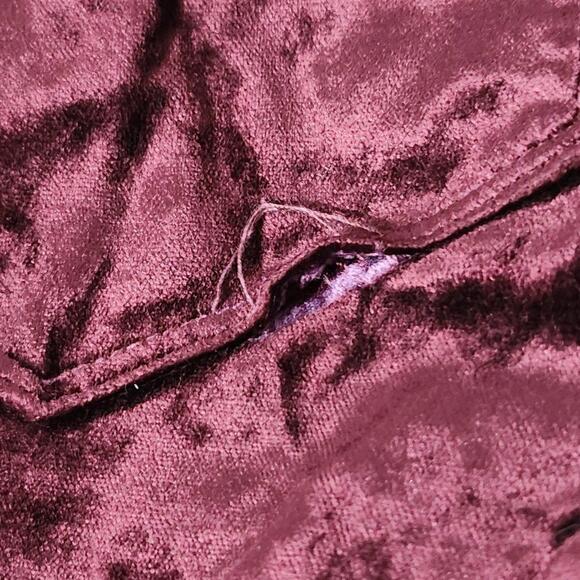 2/$20 Paige Hoxton Ankle Peg Velvet Pants Dark Red Size 28 – Flawed | Luxe Style - Picture 6 of 7